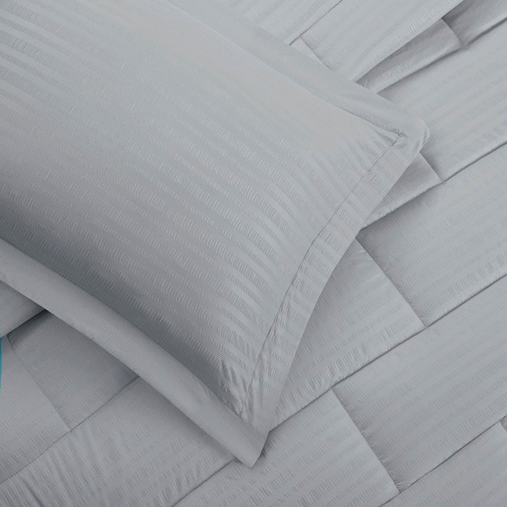 Gracie Mills Emmanuel Seersucker Textured Down Alternative Comforter Set - GRACE-6330 Image 2