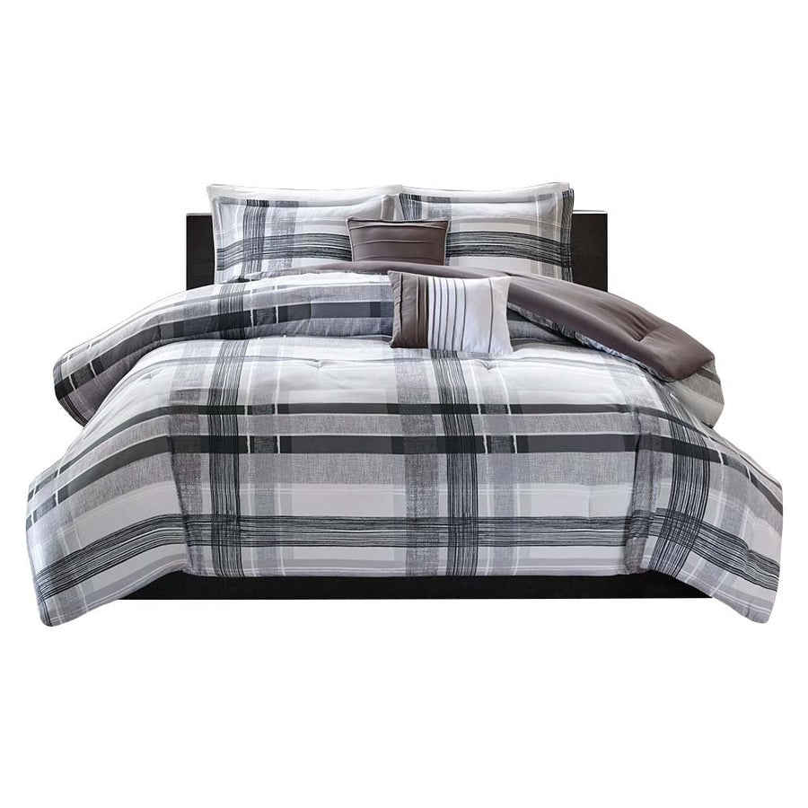 Gracie Mills Marianthi Modern Plaid Comforter Set - GRACE-10525 Image 1