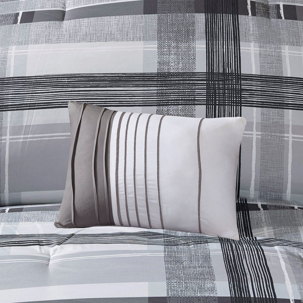 Gracie Mills Marianthi Modern Plaid Comforter Set - GRACE-10525 Image 2