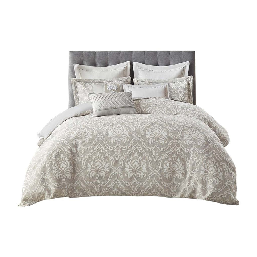 Gracie Mills Harding Luxurious Damask Jacquard 8-Piece Comforter Set - GRACE-13319 Image 1