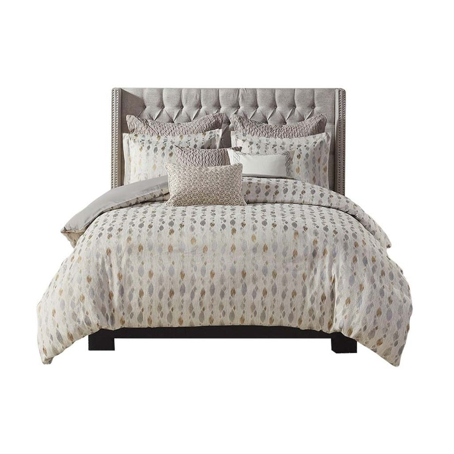 Gracie Mills Nicholson Abstract Jacquard Comforter Set with Decorative Pillows - GRACE-13320 Image 1