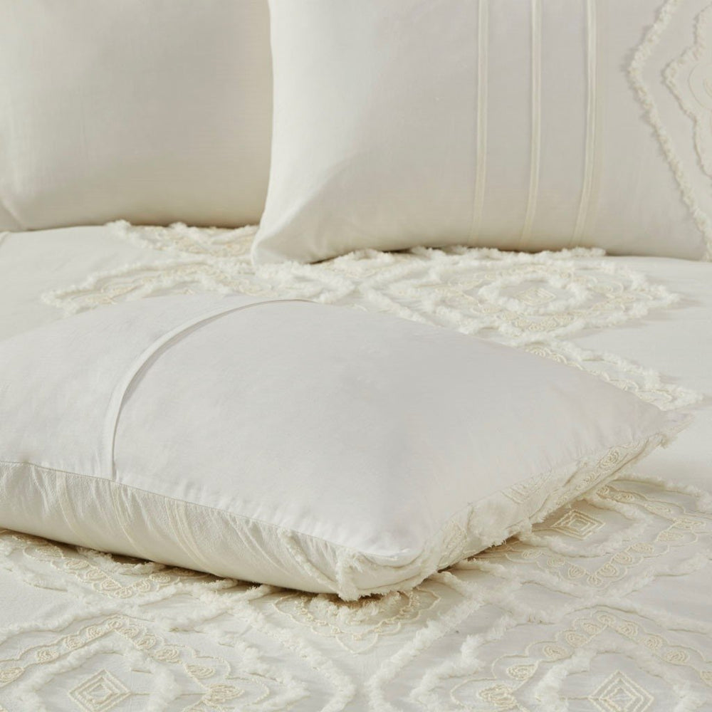 Gracie Mills Dean Chenille Geometric 3-Piece Cotton Comforter Set - GRACE-14028 Image 2