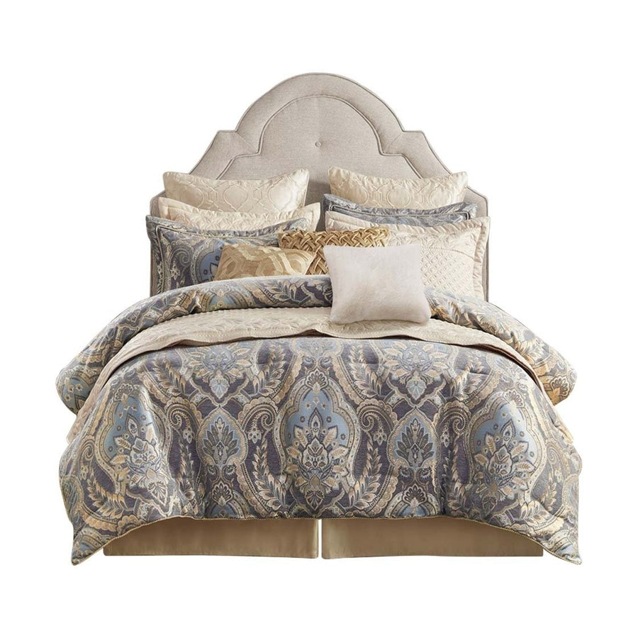 Gracie Mills Poole 4-Piece Vintage Chenille Jaquard Comforter Set - GRACE-15513 Image 1
