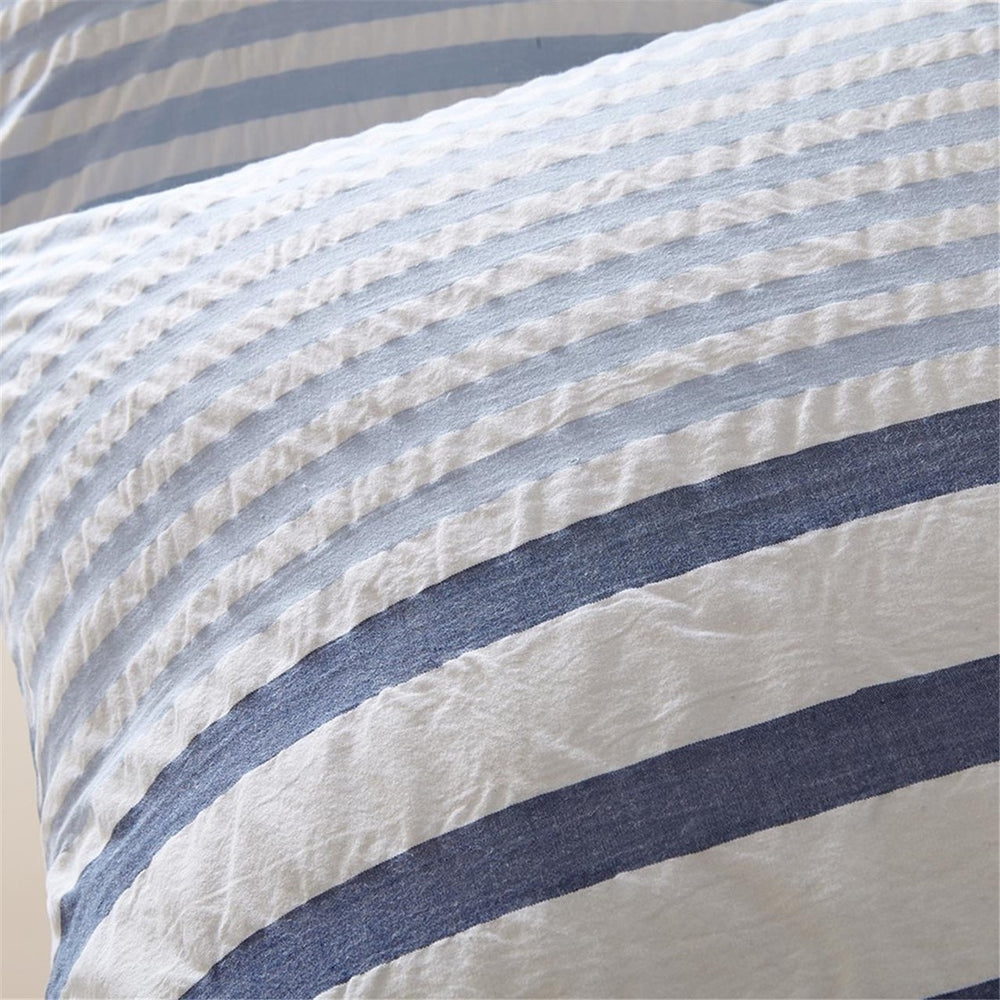 Gracie Mills Santiago Seersucker Striped Cotton Comforter Set - GRACE-5232 Image 2