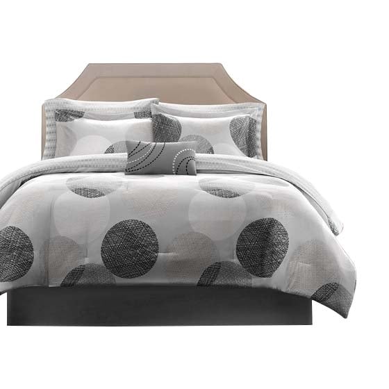 Gracie Mills Timothy 7-Piece Contemporary Geometric Comforter Set with Bed Sheets - GRACE-5679 Image 1