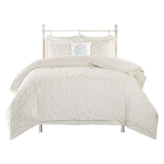 Gracie Mills Eldridge 4-Piece Tufted Chenille Comforter Set - GRACE-7672 Image 1