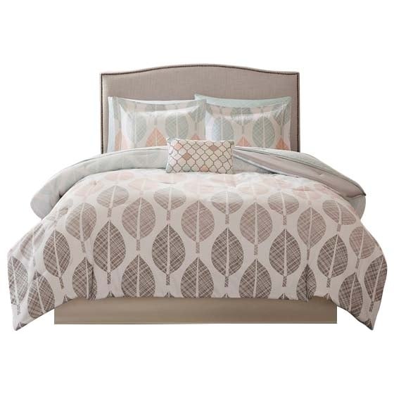 Gracie Mills Mosley 9 Piece Botanical Comforter Set with Cotton Sheets - GRACE-8129 Image 1