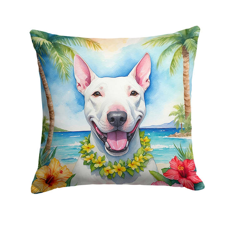 Yorkshire Terrier Luau Throw Pillow Image 3