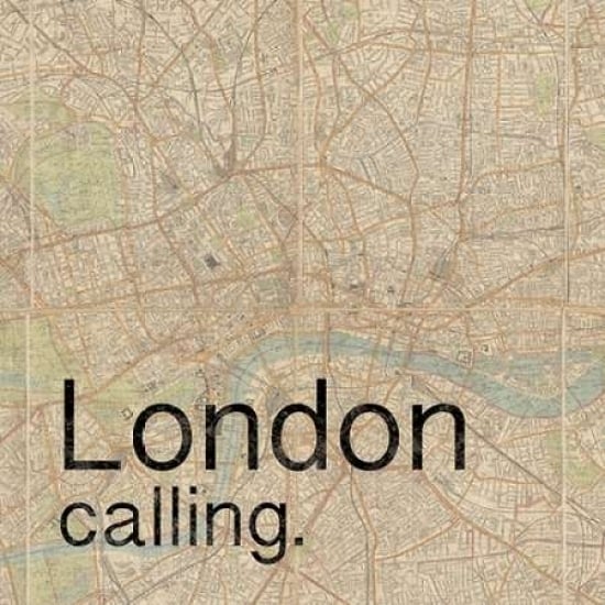 Map London Poster Print by Lauren Gibbons-VARPDXGLSQ064C Image 1