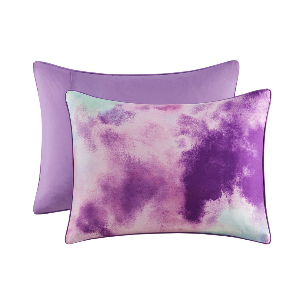 Gracie Mills Orion Dreamscape Watercolor Tie Dye Comforter Set with Cozy Throw Pillow - GRACE-14069 Image 2