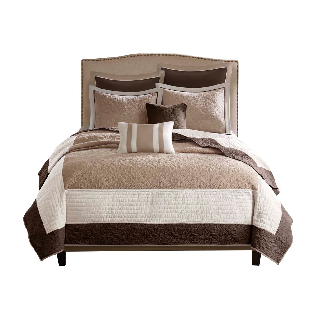Gracie Mills Colby 7-Piece Quilt Set with Euro Shams and Cozy Throw Pillows - GRACE-3301 Image 5