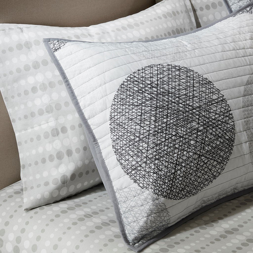 Gracie Mills Timothy Geometric Circle Reversible Quilt and Cotton Sheet Set - GRACE-7861 Image 2