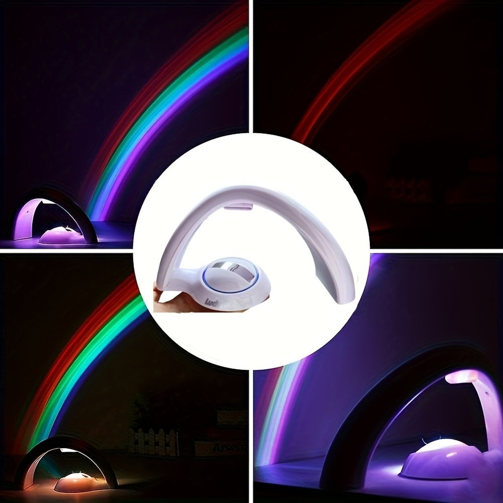 Rainbow Projector Light Colorful Led Night Projection Light 2 Modes Lighting Image 2