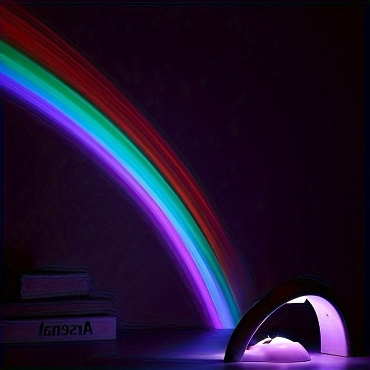 Rainbow Projector Light Colorful Led Night Projection Light 2 Modes Lighting Image 3