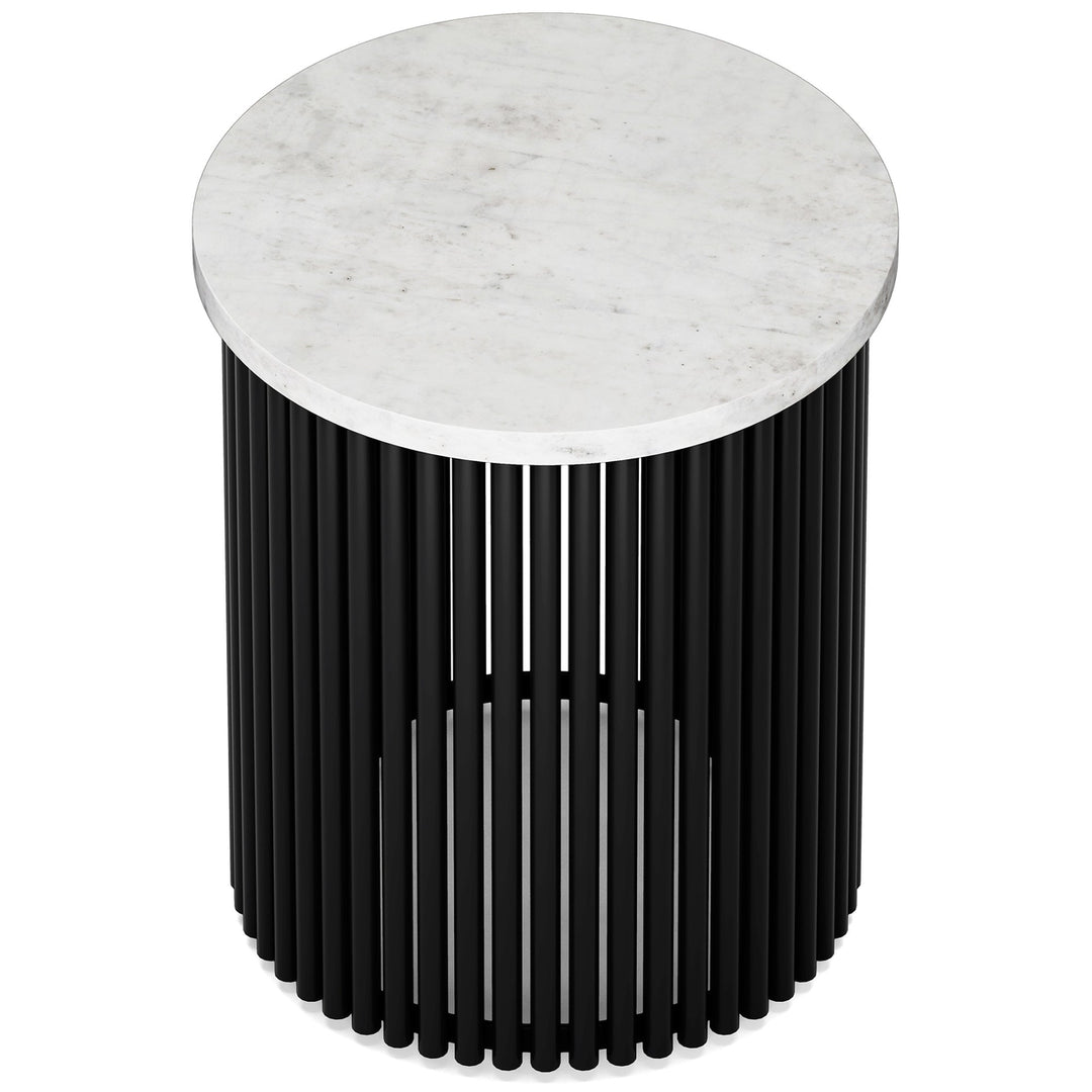 Demy Metal Table with Marble Top Image 3