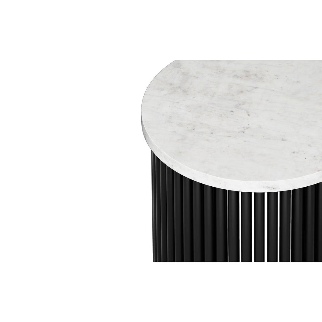Demy Metal Table with Marble Top Image 5