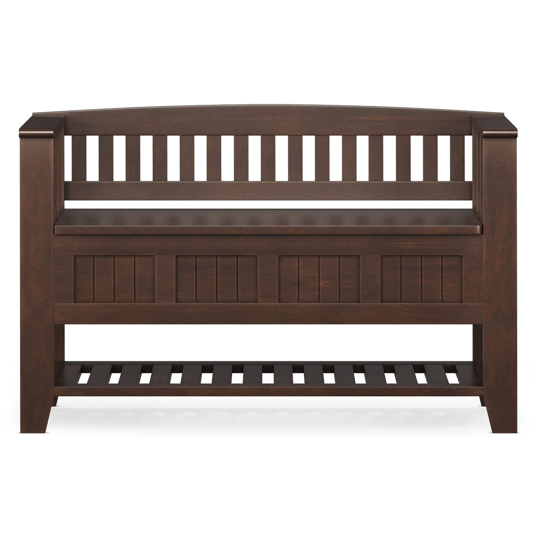 Acadian Entryway Storage Bench with Shelf Image 3