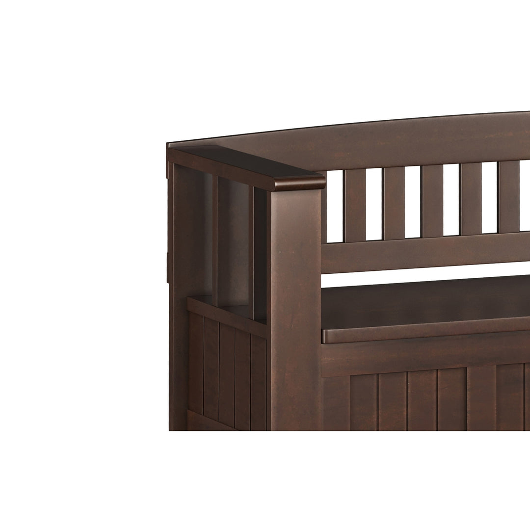 Acadian Entryway Storage Bench with Shelf Image 4