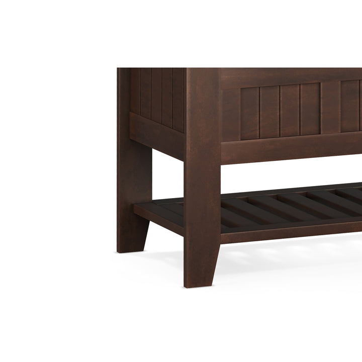 Acadian Entryway Storage Bench with Shelf Image 8