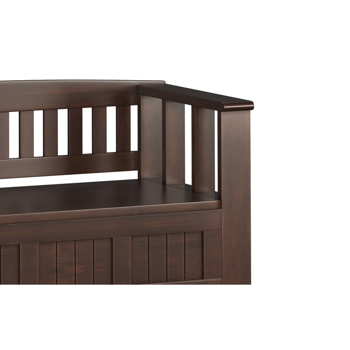 Acadian Entryway Storage Bench with Shelf Image 9