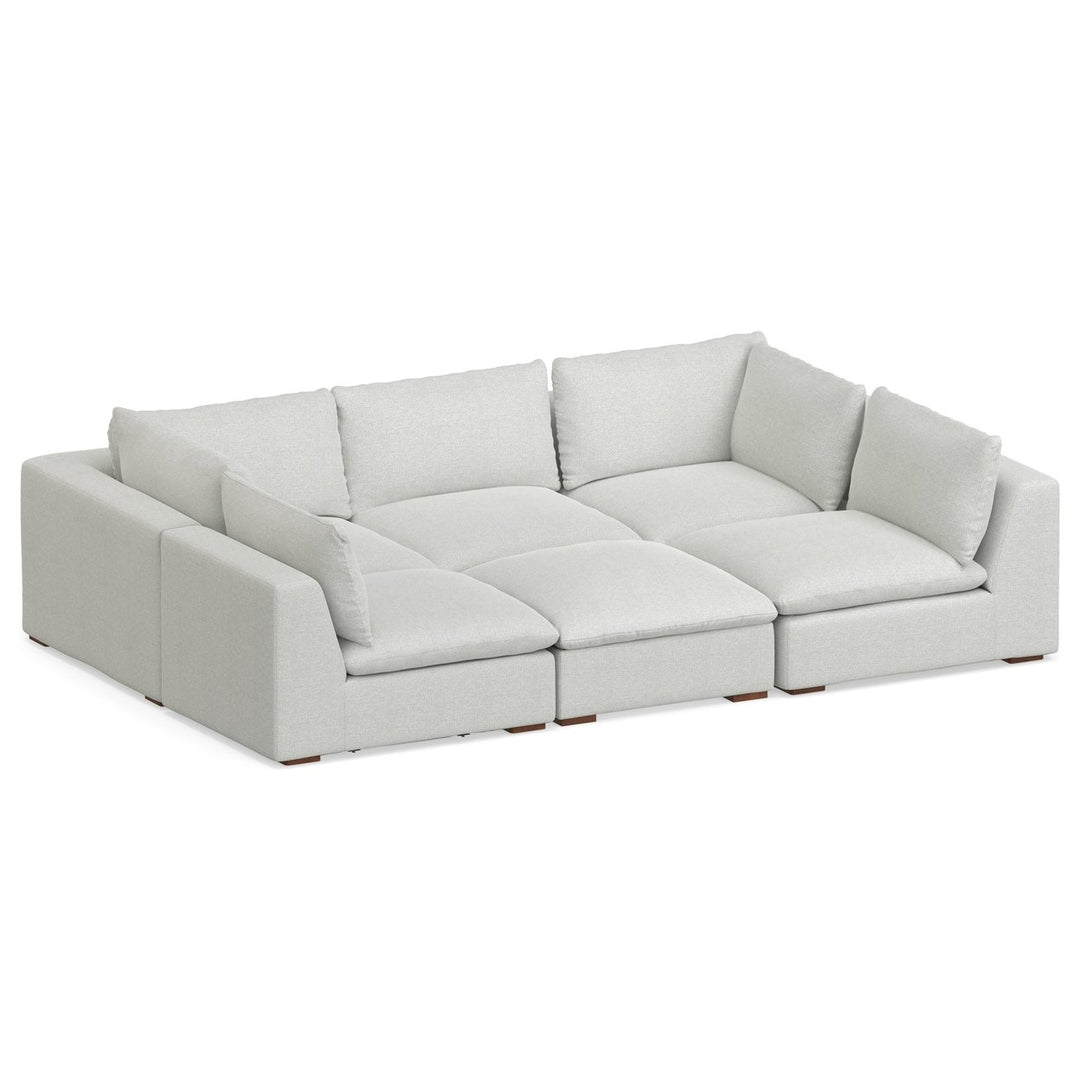 Jasmine Pit Sectional Sofa in Performance Fabric Image 3