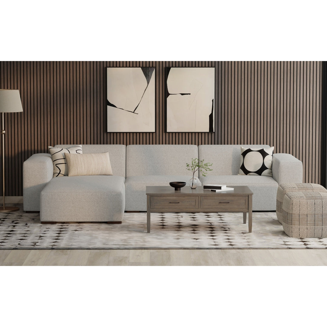 Rex 2 Seater Sofa and Left Chaise in Performance Fabric Image 2