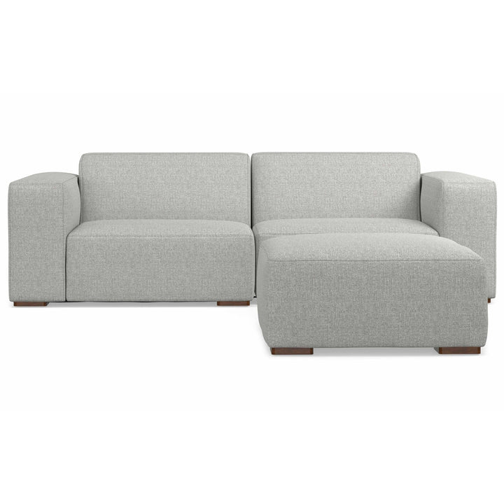 Rex 2 Seater Sofa and Ottoman in Performance Fabric Image 5