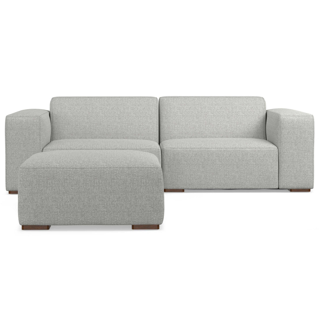 Rex 2 Seater Sofa and Ottoman in Performance Fabric Image 7