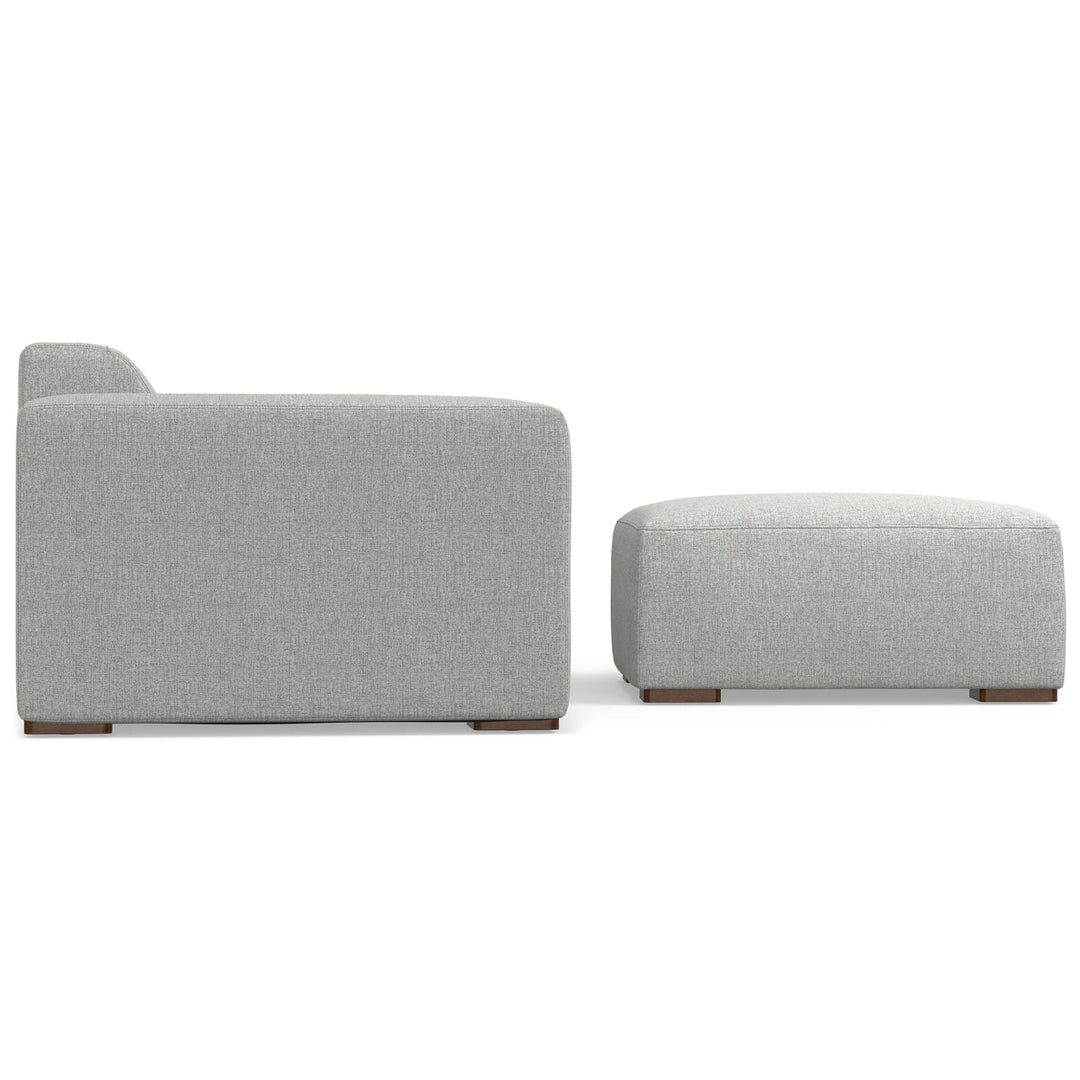 Rex 2 Seater Sofa and Ottoman in Performance Fabric Image 11