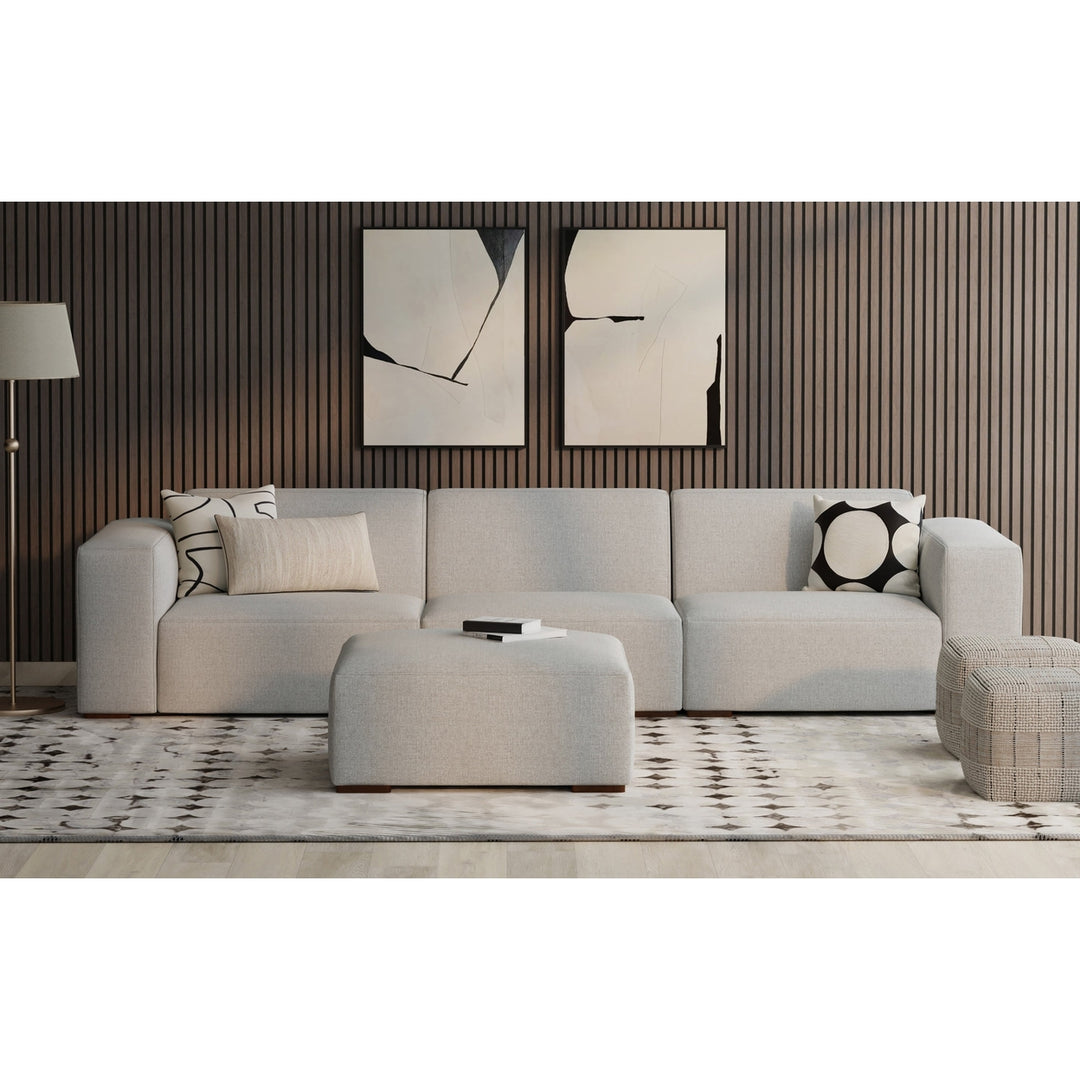 Rex 3 Seater Sofa and Ottoman in Performance Fabric Image 2