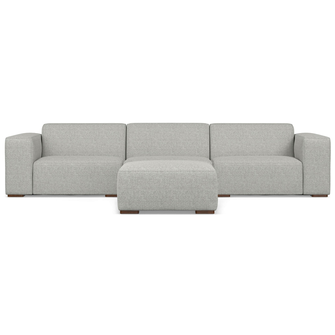 Rex 3 Seater Sofa and Ottoman in Performance Fabric Image 3