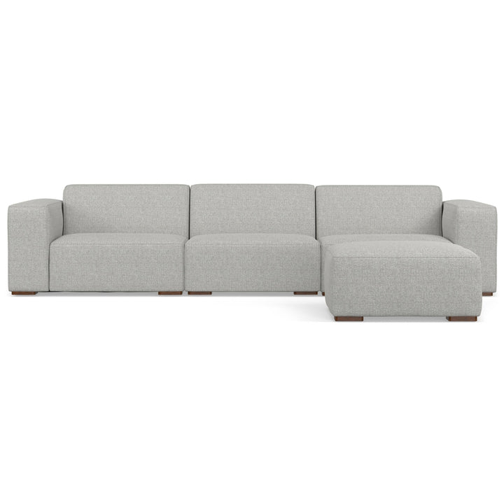Rex 3 Seater Sofa and Ottoman in Performance Fabric Image 6