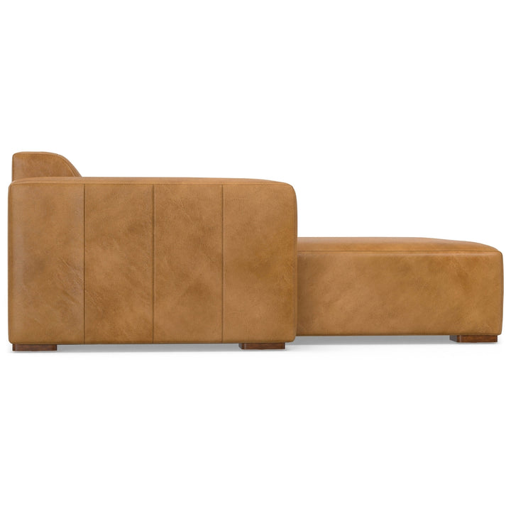 Rex 2 Seater Sofa and Left Chaise in Genuine Leather Image 10