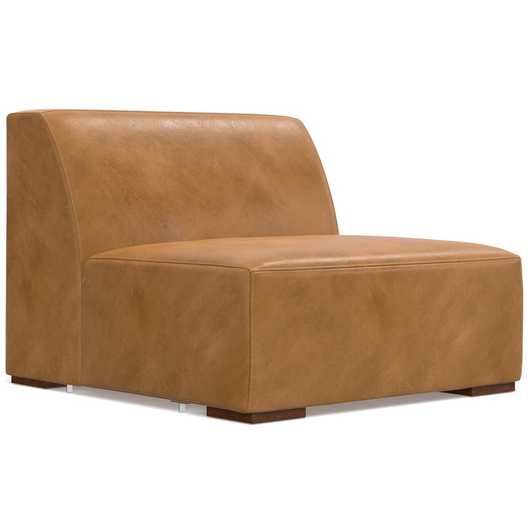 Rex 3 Seater Sofa and Ottoman in Genuine Leather Image 10