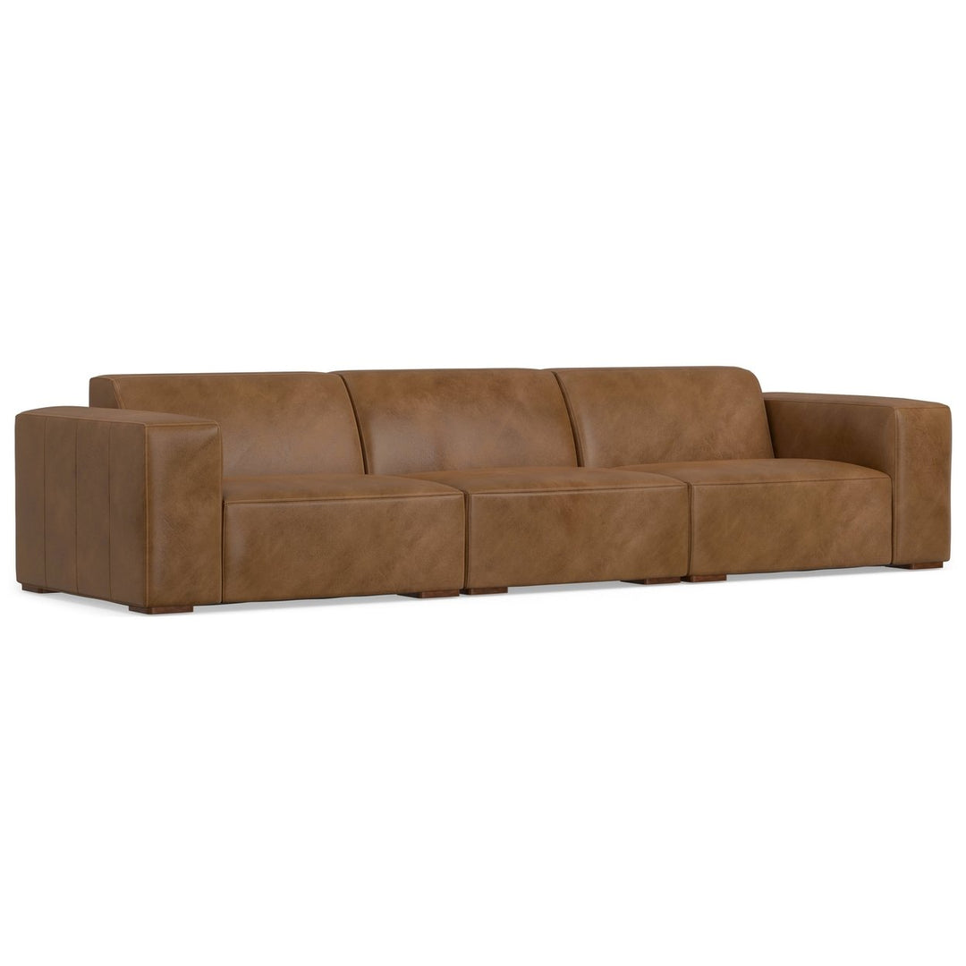 Rex 3 Seater Sofa in Genuine Leather Image 4