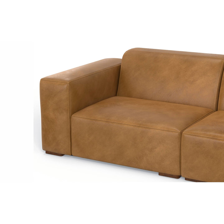 Rex Corner Sectional in Genuine Leather Image 11