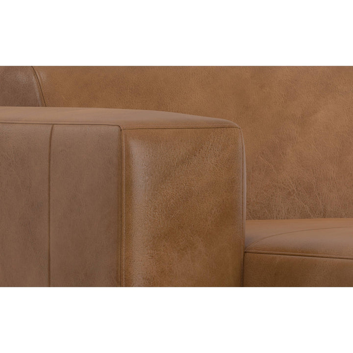 Rex Left Chaise Module in Genuine Leather Image 5