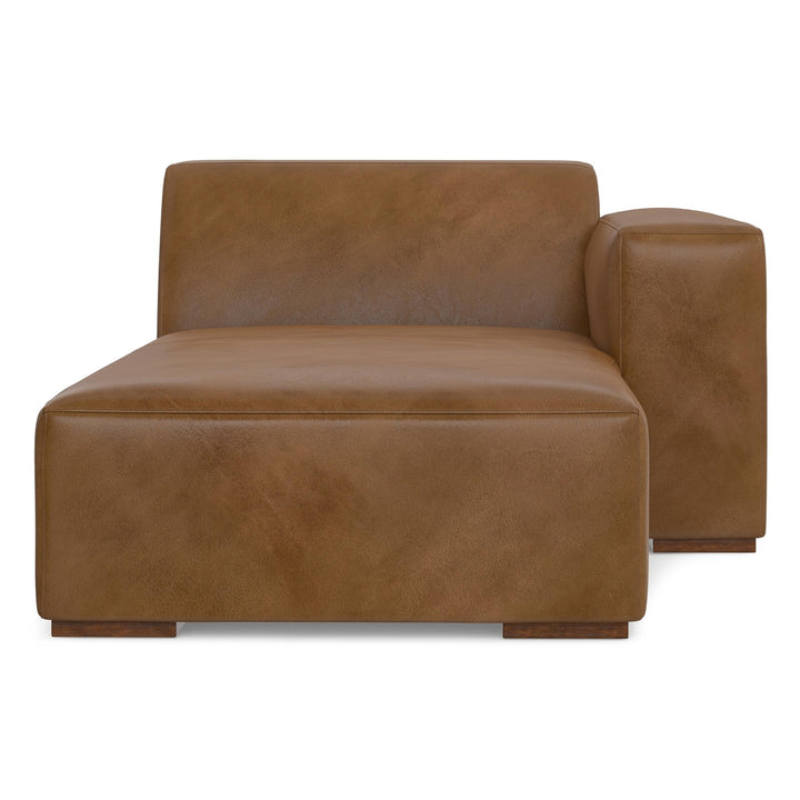 Rex Right Chaise Module in Genuine Leather Image 6