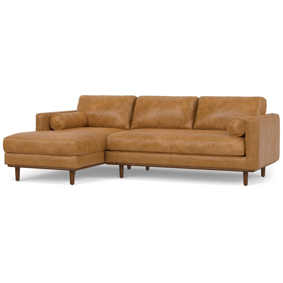 Morrison Left Sectional in Genuine Leather Image 3