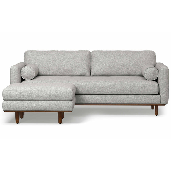 Morrison 89-inch Sofa and Ottoman Set in Woven-Blend Fabric Image 4