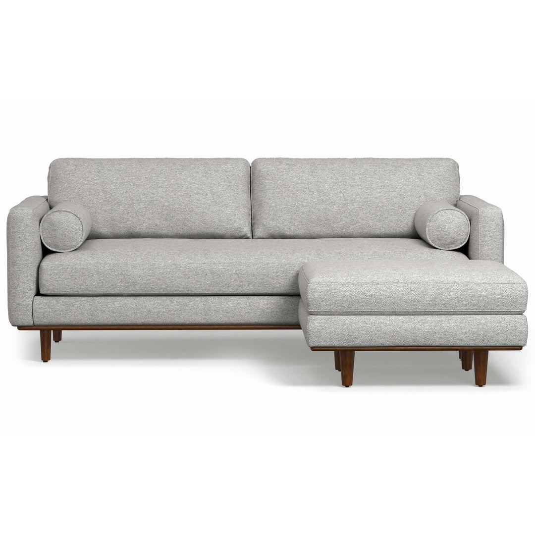 Morrison 89-inch Sofa and Ottoman Set in Woven-Blend Fabric Image 6