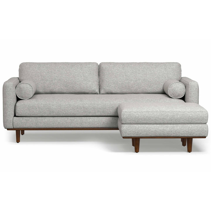 Morrison 89-inch Sofa and Ottoman Set in Woven-Blend Fabric Image 6