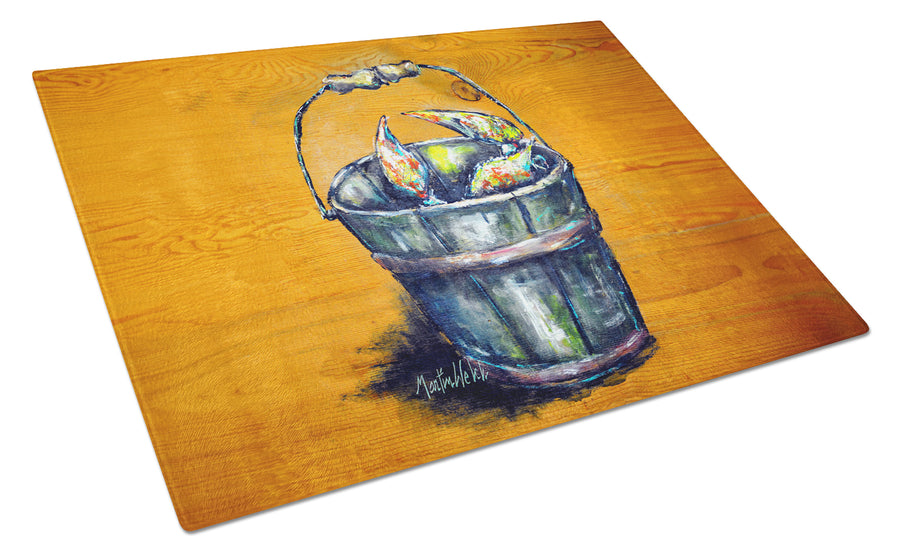 A Crab Bucket Glass Cutting Board Image 1