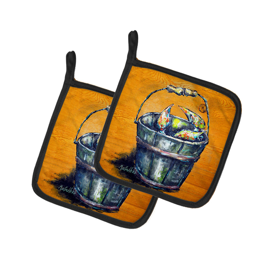 A Crab Bucket Pair of Pot Holders Image 1