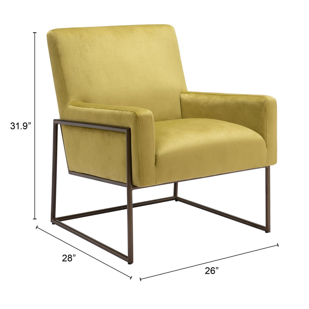 York Accent Chair Olive Green Image 9
