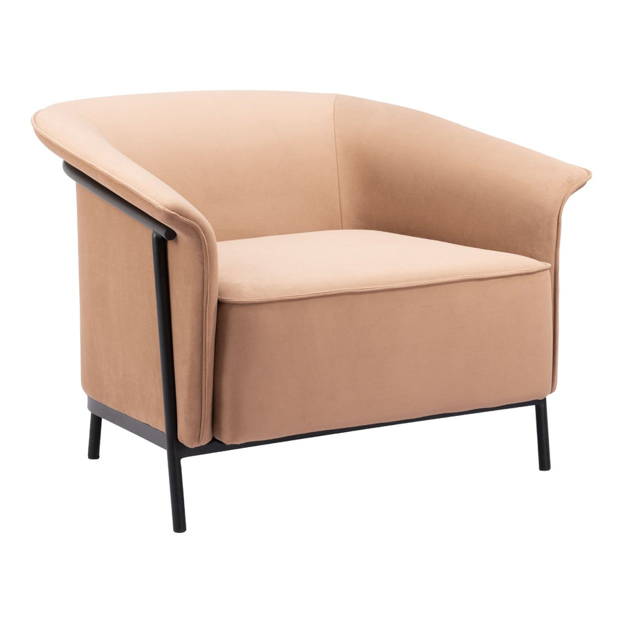 Burry Accent Chair Tan Image 1