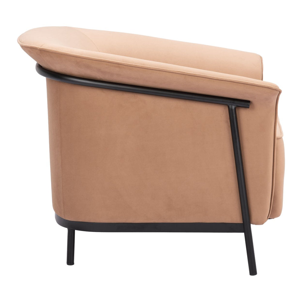 Burry Accent Chair Tan Image 2