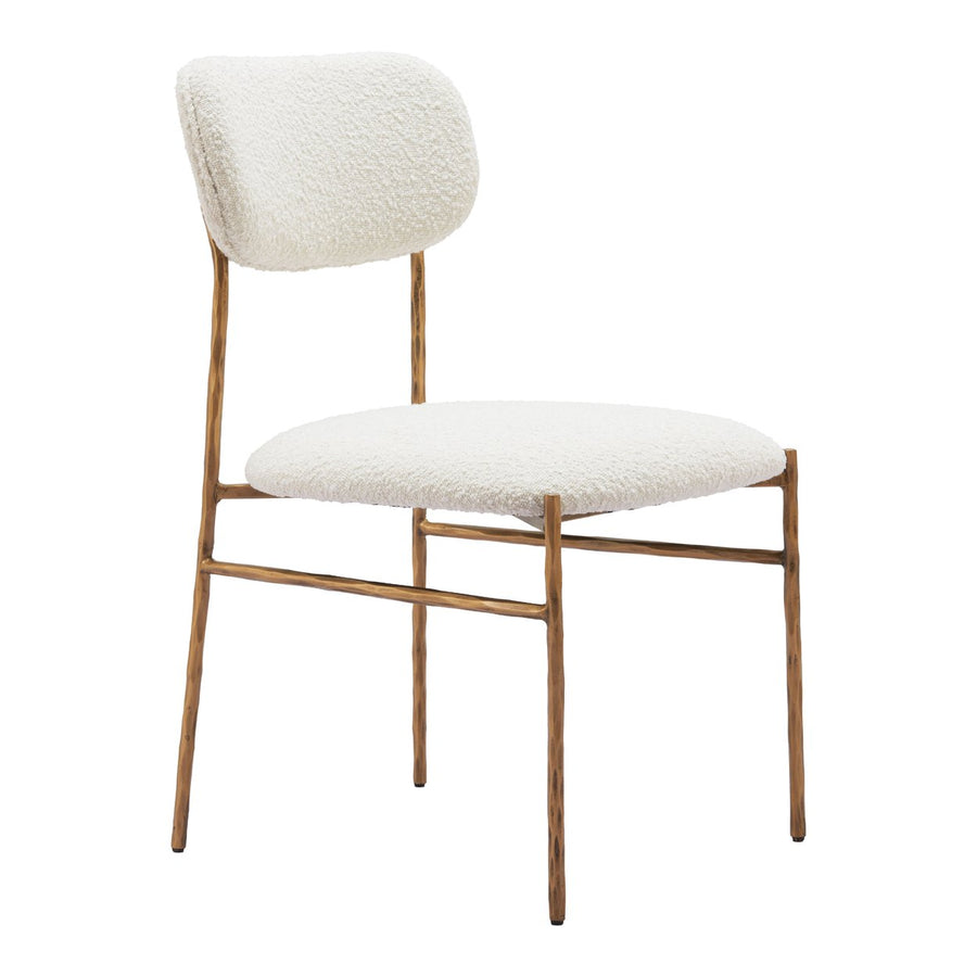 Sydhavnen Dining Chair Cream and Gold Image 1