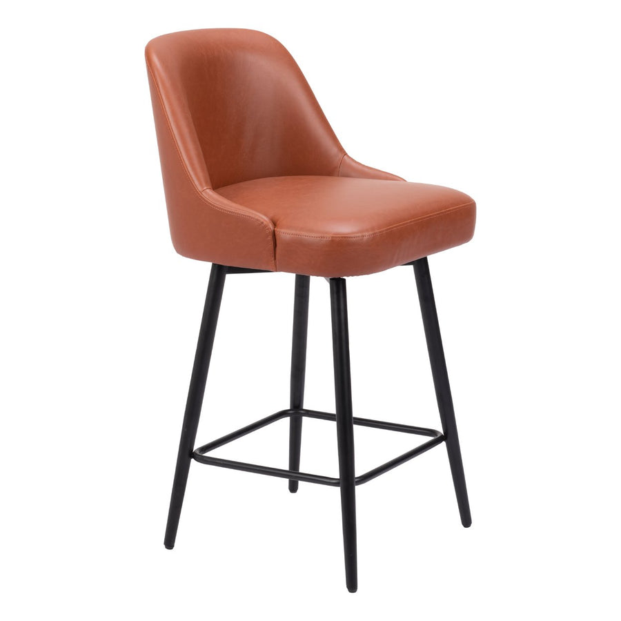 Keppel Swivel Counter Stool Brown Image 1