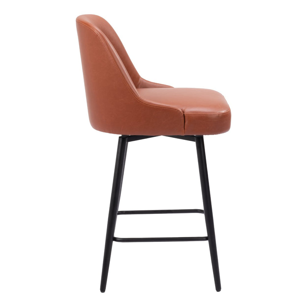 Keppel Swivel Counter Stool Brown Image 2